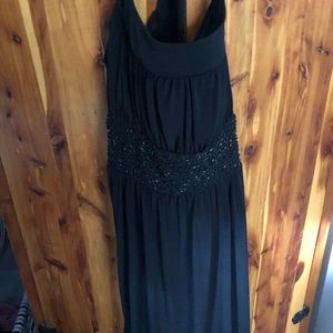 Black sleeveless bubble dress